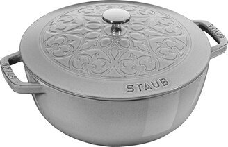 3.75-Quart Enameled Lilly Lid Cast Iron French/Dutch Oven