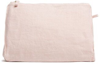 Large Linen Zipped Pouch