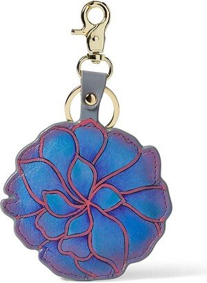 Painted Leather Bag Charm - K0009 (Desert Garden) Handbags