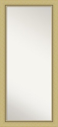 Landon Gold-tone Framed Floor/Leaner Full Length Mirror, 30.38