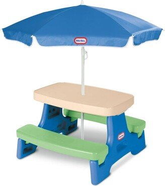 Ealdun Trade LLC Easy Store Picnic Table with Umbrella for Kids