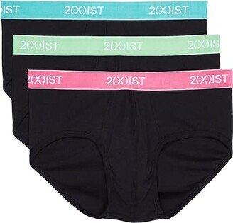 3-Pack ESSENTIAL Contour Pouch Brief (Turquoise/Summer Green/Carmine Rose) Men's Underwear