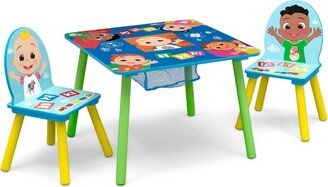 CoComelon Kids' Table and Chair Set with Storage (2 Chairs Included) - Greenguard Gold Certified - 3ct