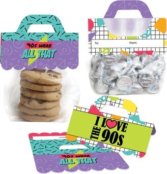 Big Dot Of Happiness 90's Throwback Diy 1990s Party Favors Candy Bags with Toppers 24 Ct