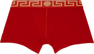 Red Greca Border Boxer Briefs