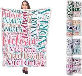 Personalized Blanket, Custom Blanket With Name, Name For Adults, Anniversary Gift, Throw Gift Girlfriend, Gifts Her