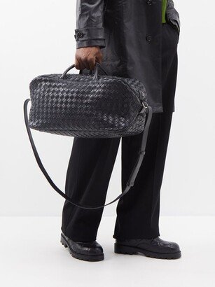 Pop-up Mini Intrecciato-leather Holdall