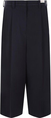 Wide-Leg Cropped Trousers