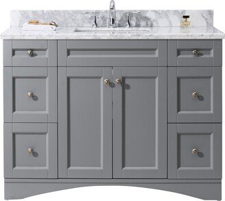 Elise 48-inch Grey Single Bathroom Vanity Cabinet Set