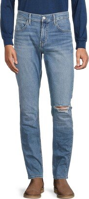 Blake Slim Straight Distressed Jeans