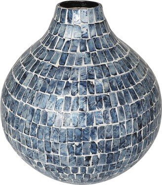 Peyton Lane Mother-Of-Pearl Handmade Mosaic Vase