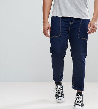 ASOS PLUS Tapered Jeans In Cotton