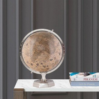 Zaniyah Globe in Pewter & Ivory