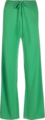 Drawstring-Waist Cashmere Knitted Trousers