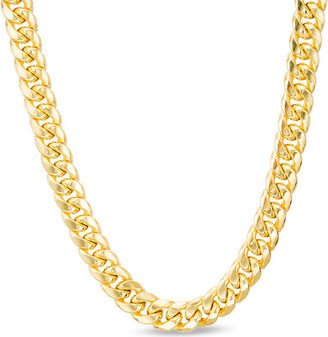 Men's 7.4mm Hollow Cuban Curb Chain Necklace in 10K Gold - 22