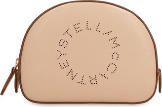 Logo Perforated Beauty Case-AB