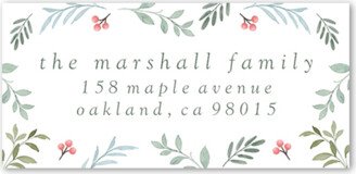 Address Labels: Peaceful Botanicals Address Label, White, Address Label, Matte