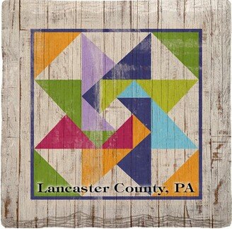 Lancaster County, Pa Barn Quilt Drink Coaster Set Vil7-AB