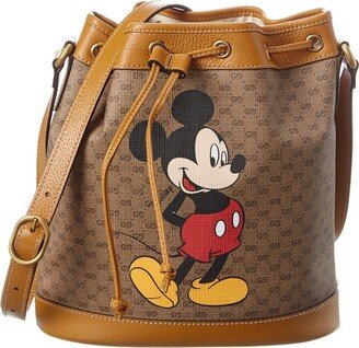 X Disney Small Canvas & Leather Bucket Bag