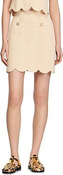 Bamba Wavy Knit Mini Skirt