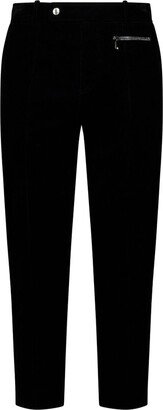 Straight Leg Cropped Trousers-AT