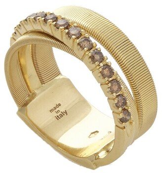 Masai 18K Diamond Three-Strand Ring