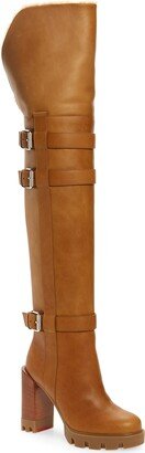 Brodeback Genuine Shearling Lined Over the Knee Boot