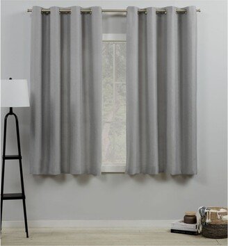 Curtains Loha Linen Grommet Top Curtain Panel Pair, 54 x 63