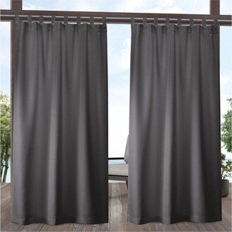 Curtains Indoor - Outdoor Solid Cabana Tab Top Curtain Panel Pair, 54 x 120
