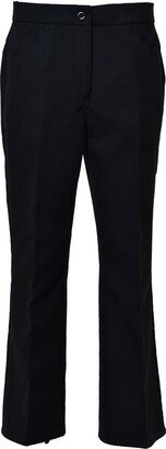 Flared Cropped Tailored Trousers-AA