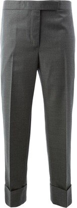 Straight-Leg Tailored Trousers-AK