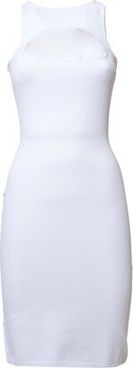 Cut-Out Detailed Knitted Sleeveless Dress-AA