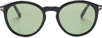 Elton engraved-logo sunglasses