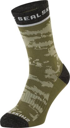 Sealskinz Reepham Men's Mid Length Jacquard Multi Activity Sock - Olive