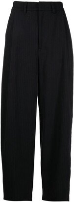 Flared Wide-Leg Trousers