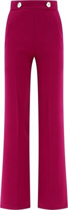 High Waist Flared Trousers-AC