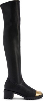 Be-fore flat above-knee boots