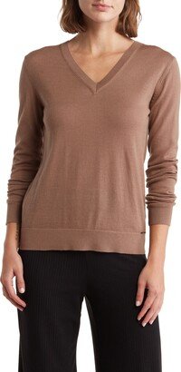 ELIE ELIE TAHARI V-Neck Wool Sweater