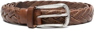 Woven Leather Belt-AC