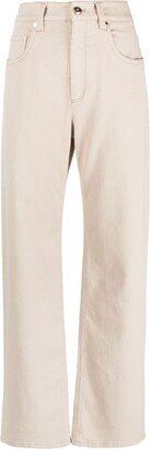 Straight-Leg Cotton Jeans-AB