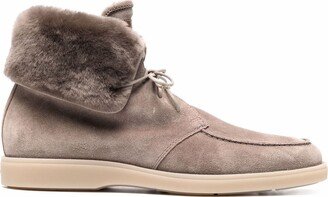 Shearling-Lined Ankle Boots-AA