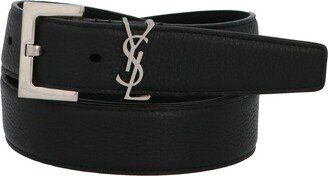 Monogram Logo Plaque Belt-AB