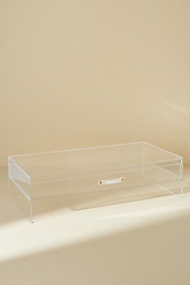 Russell+Hazel,Russell + Hazel Acrylic Monitor Stand with Drawer