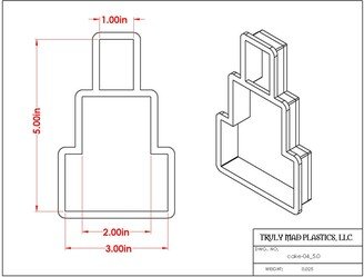 Fast Shipping Cake 04 Cookie Cutter, Cutter