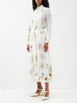 Moray Floral-print Silk-crepe Midi Dress