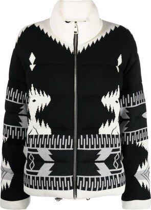 Pattern Puffer Jacket