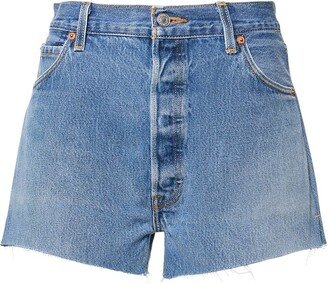 Levi's high rise cotton denim shorts