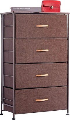 GEROJO 4-Drawer Storage Organizer, Easy Assembly, Vertical Dresser Tower for Closet, Bedroom, Entryway, Rust-Proof Steel Frame