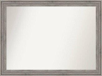 43 x 32 Non-Beveled Regis Barn Wood Gray Wood Bathroom Wall Mirror