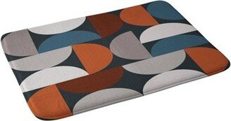 The Old Art Studio Mid Century Modern Geometric Memory Foam Bath Mat